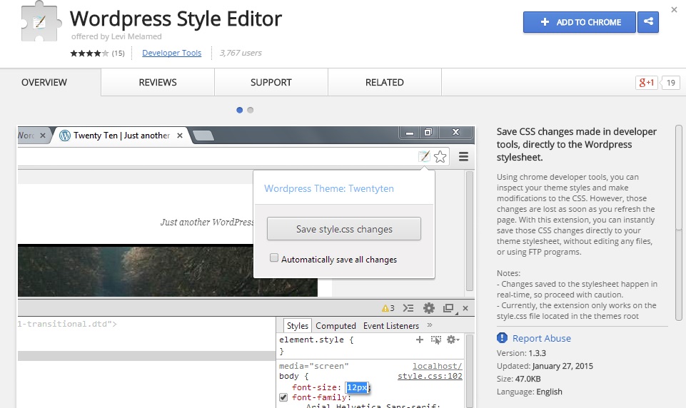 wordpress style editor hamyarwp