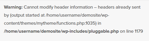 header error - فایل pluggable.php در وردپرس