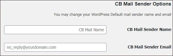 CB Change Mail Sender options