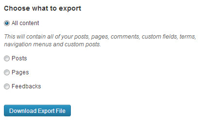 export-options
