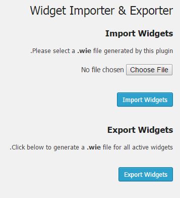 wiget2-انتقال ابزارک های سایت در وردپرس