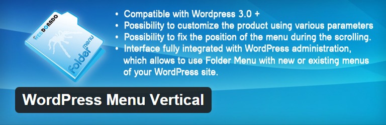 wordpress menu vertical hamyarwp