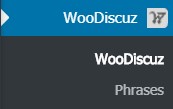 WooDiscuz menu-ساخت سیستم پرسش و پاسخ در ووکامرس