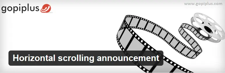 افزونه Horizontal scrolling announcement