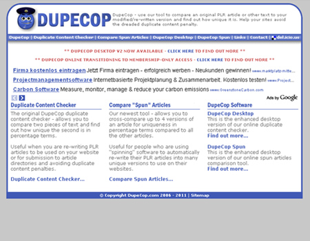 dup cope- محتوای تکراری سایت