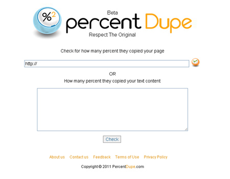 percent dupe - محتوای تکراری سایت
