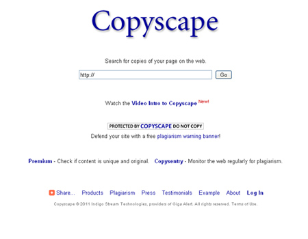 copyscape- محتوای تکراری سایت