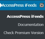 AccessPress iFeeds setting menu-افزونه اینستاگرام برای وردپرس