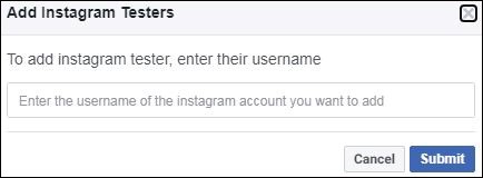 add instagram Username
