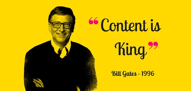 content is king- تولید محتوا