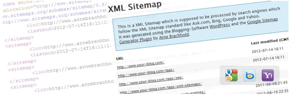 xml sitemap- نقشه سایت