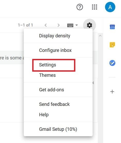 gmail setting- تنظیمات جیمیل