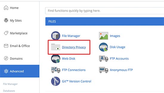 directory privacy- حریم خصوصی دایرکتوری