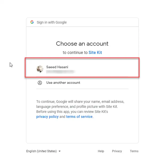 login account- ورود به اکانت گوگل