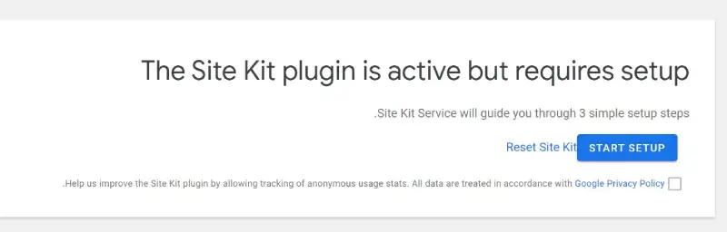start setup- شروع فرايند ثبت نام
