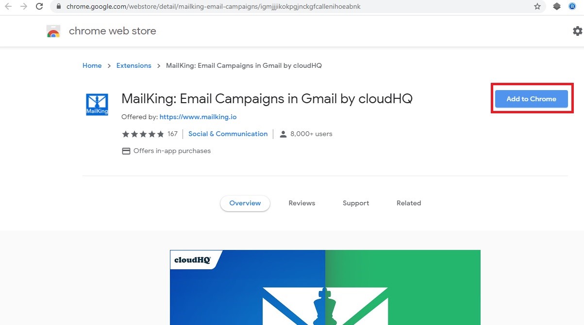 Add Mailking-ایمیل مارکتینگ با جیمیل