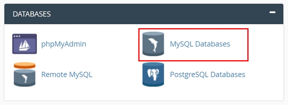 MySQL Databases icon-بازیابی وبسایت هک شده