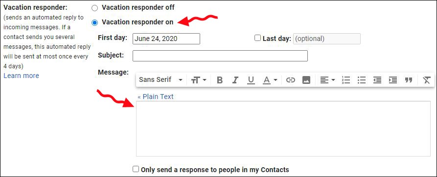 Send replies automatically in gmail-بهترین ویژگی‌ های جیمیل