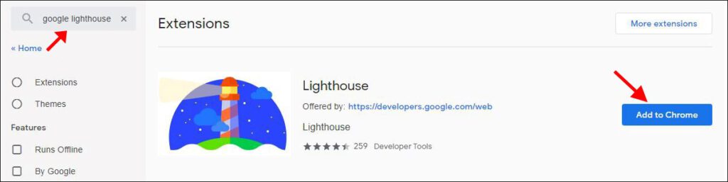 Google Lighthouse Extension-بررسی سرعت سایت