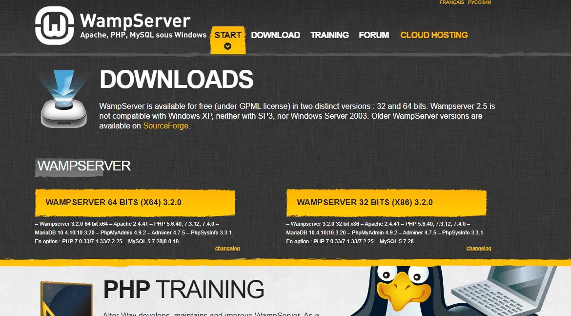 دانلود آخرین نسخه نرم افزار wamp server