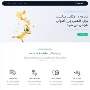 قالب شرکتی Diet Coach