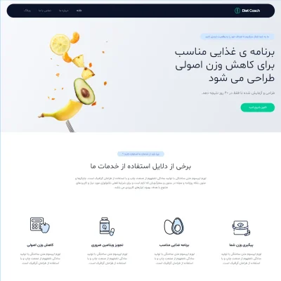 قالب شرکتی Diet Coach