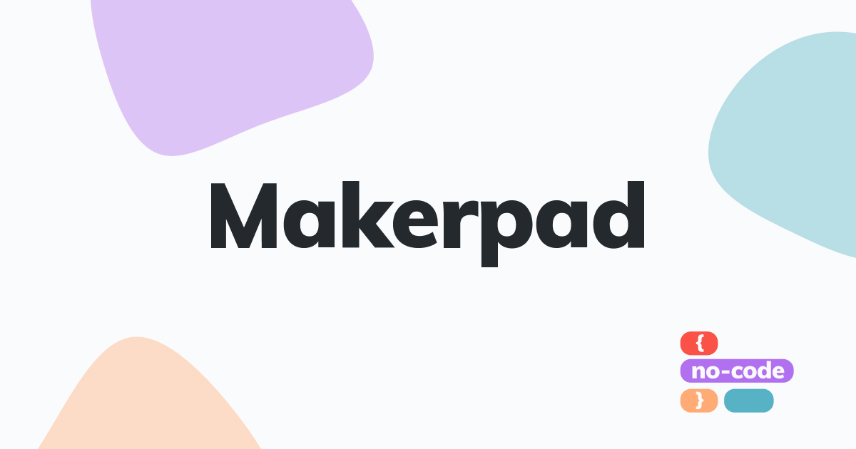 اپلیکیشن سایت ساز Makerpad