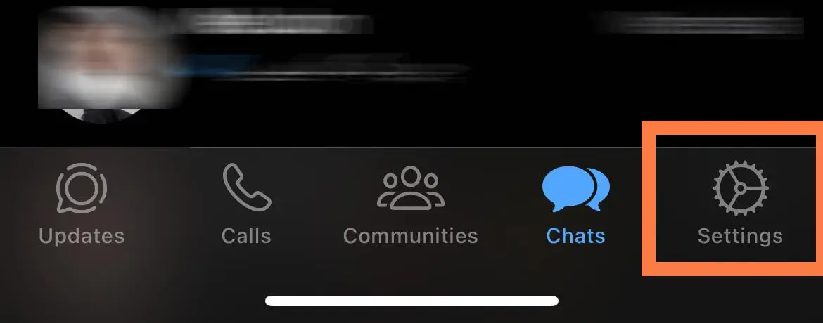 تنظیمات واتساپ در ios
