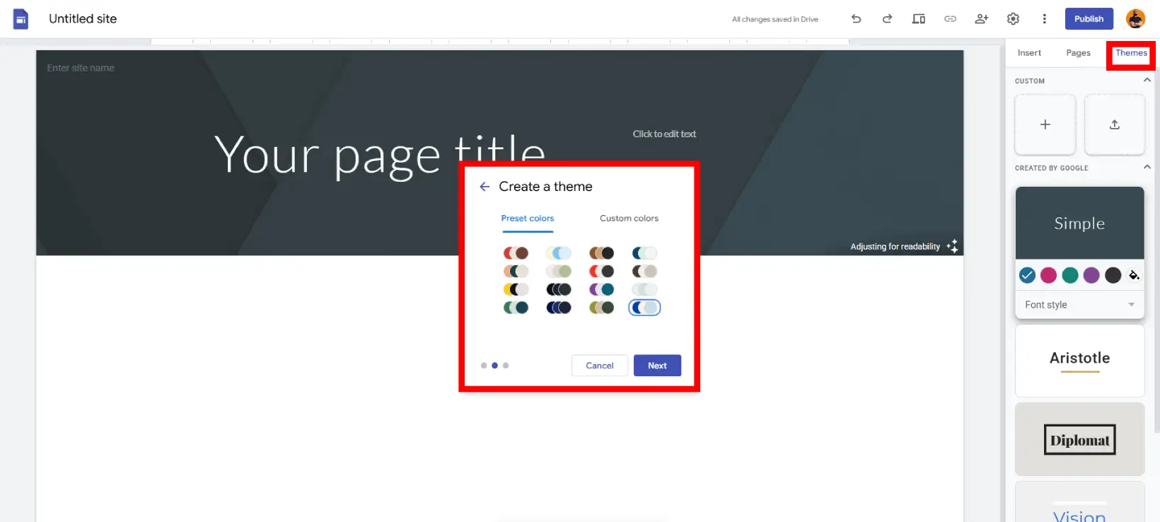 طراحی رایگان سایت با گوگل سایتس