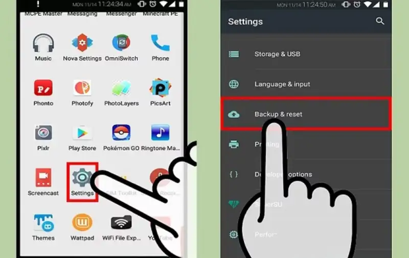 ریست کردن گوشی سامسونگ قدیمی