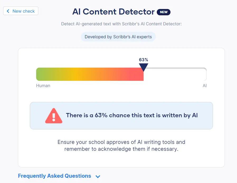 ابزار ai detector