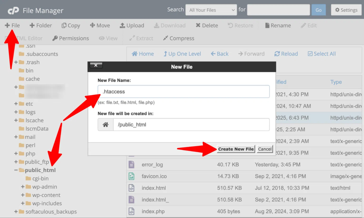 ایجاد فایل جدید