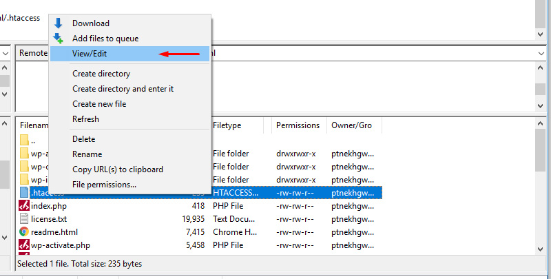 مشاهده و ویرایش فایل 