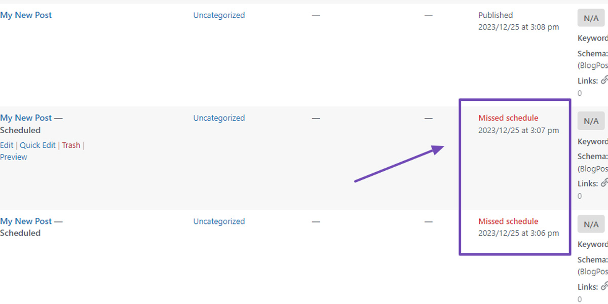 رفع خطا زمان‌بندی از دست رفته در وردپرس