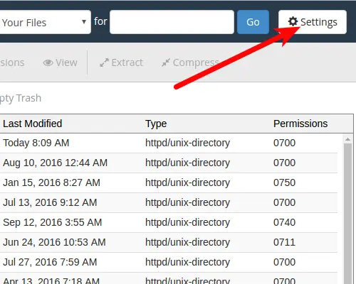 تنظیمات در هاست