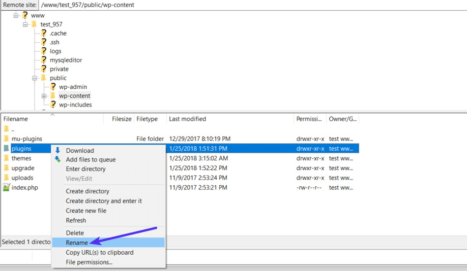 تغییر نام فولدر