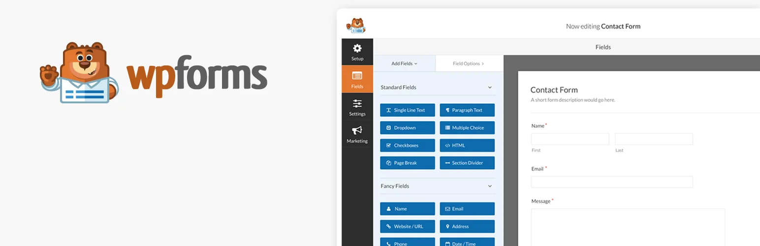افزونه wpforms