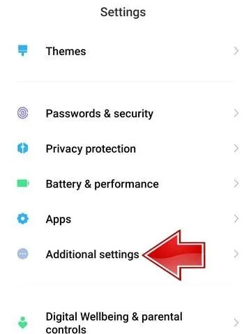 دسترسی به تنظیمات زبان
