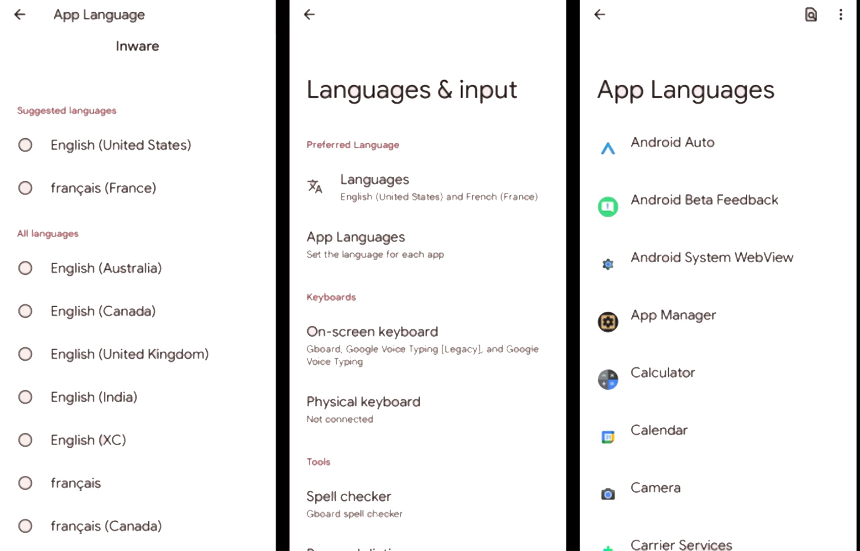 تغییر زبان اپلیکیشن‌ها به‌صورت جداگانه