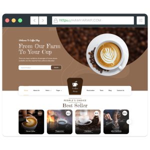 قالب وردپرس کافه و رستوران Cafe Coffee Charm