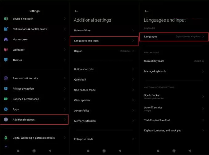 آموزش تغییر زبان گوشی شیائومی به انگلیسی