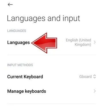 تغییر زبان سیستم