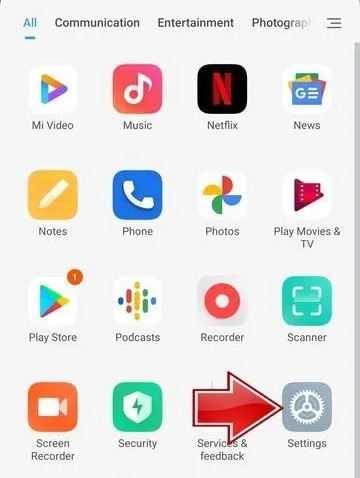 تغییر زبان گوشی شیائومی