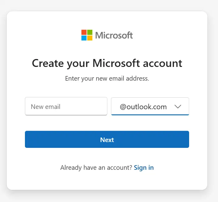 انتخاب نام کاربری و دامنه