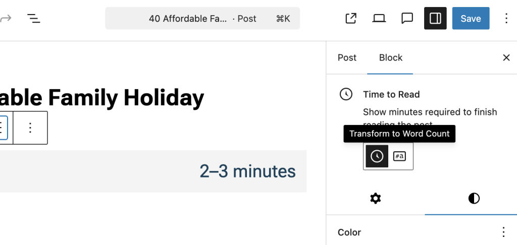بلوک زمان مطالعه