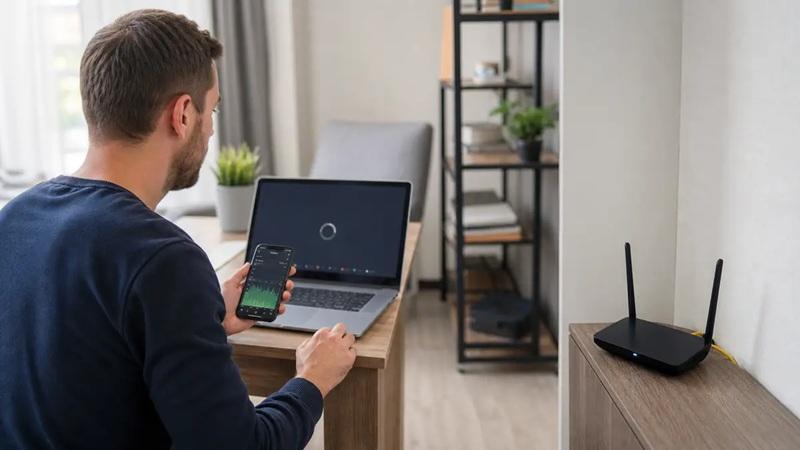 بررسی تنظیمات برای افزایش برد مودم