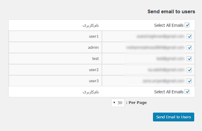 ایمیل های گروهی در وردپرس با Mass Email To users و ارسال آن به کاربران