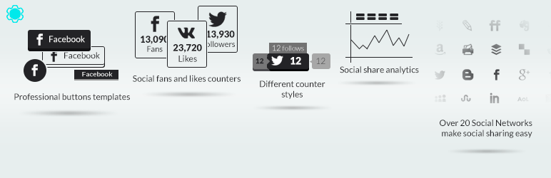 social share icons-آیکون های شبکه اجتماعی در وردپرس