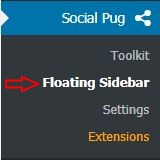 floating sidebar-دکمه شبکه های اجتماعی در وردپرس