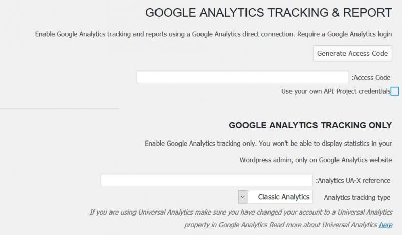 google analytics -بهینه سازی در وردپرس